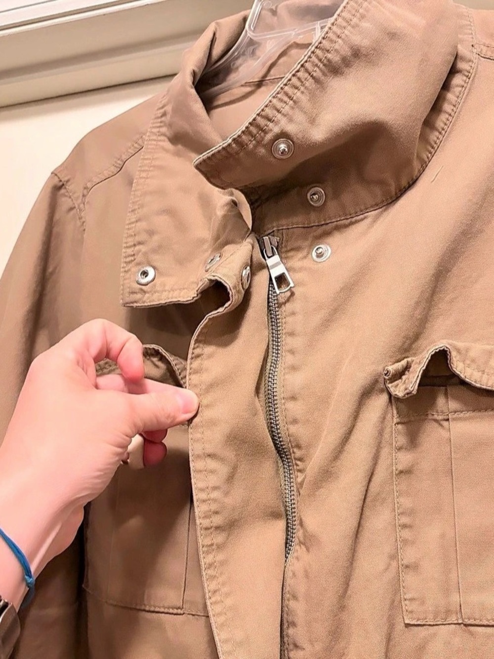 Old Navy Women’s Utility Jacket in Tan Size XL - Picture 5 of 9